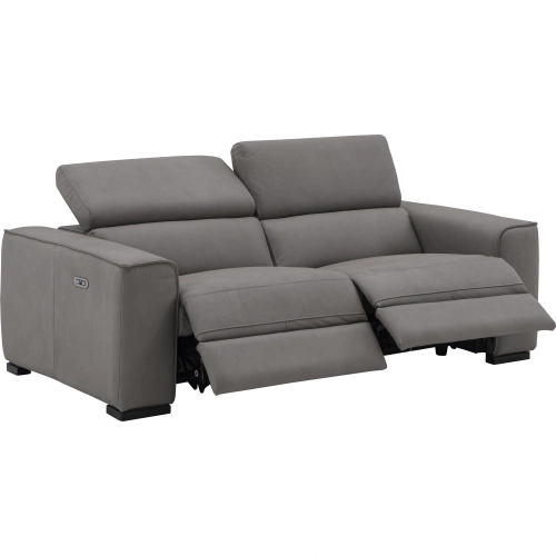 Picasso Power Motion Loveseat in Truffle Top Grain Leather